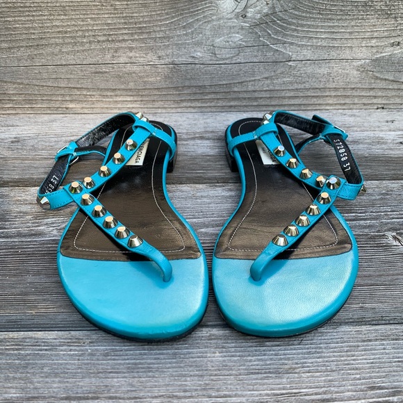 BALENCIAGA stud sandals Blue (37) - Picture 2 of 4
